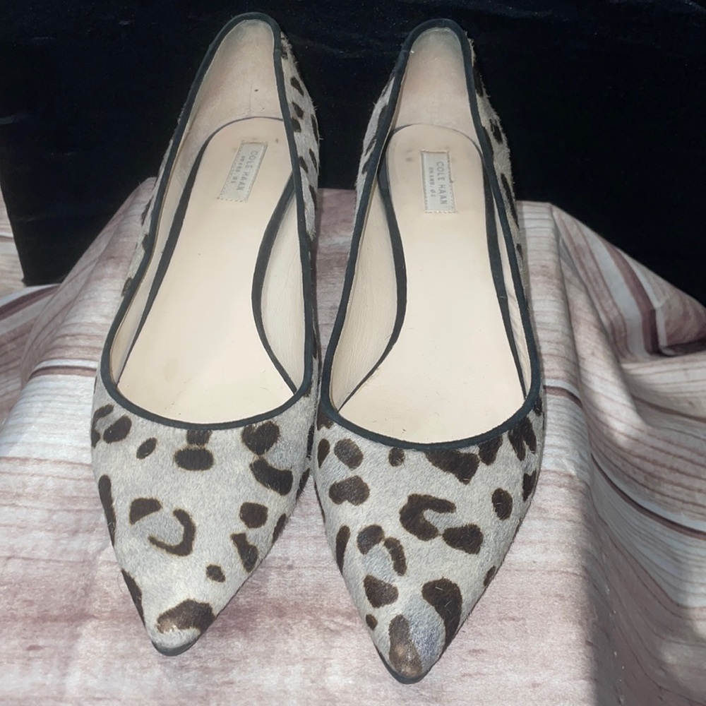 Cole Haan heels leapord print